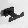 Black 304 Stainless Steel No-Drill Coat & Hat Hook for Bathroom or Entrance