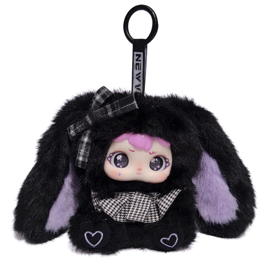 Cute Plush Doll Sweet Rabbit Vinyl Model Toy Gifts Bag Pendant