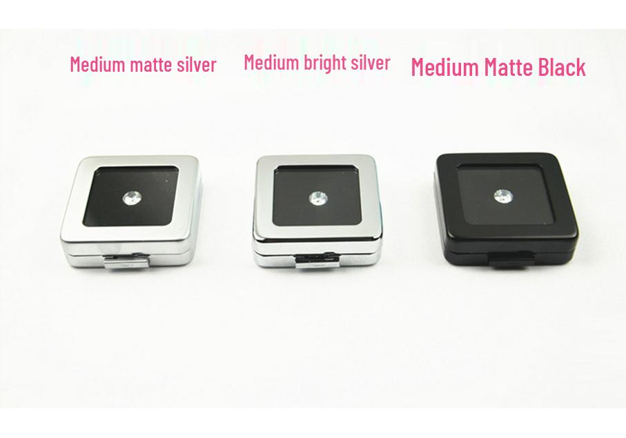 Stainless Steel Transparent Gemstone Display Box for Loose Diamonds and Colored Stones