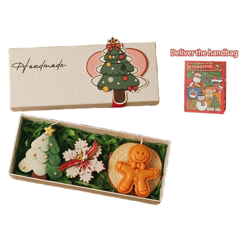 Christmas Aromatherapys Candle Winter Soys Candle Christmas Home Decorations Christmas Scented Candle Gift Set Women Men