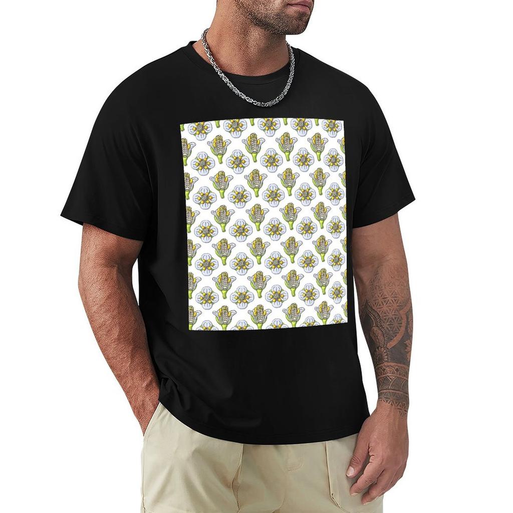 Arabidopsis thaliana Flower Anatomy Illustration Pattern TShirt Stylish Print Short Sleeve Tee