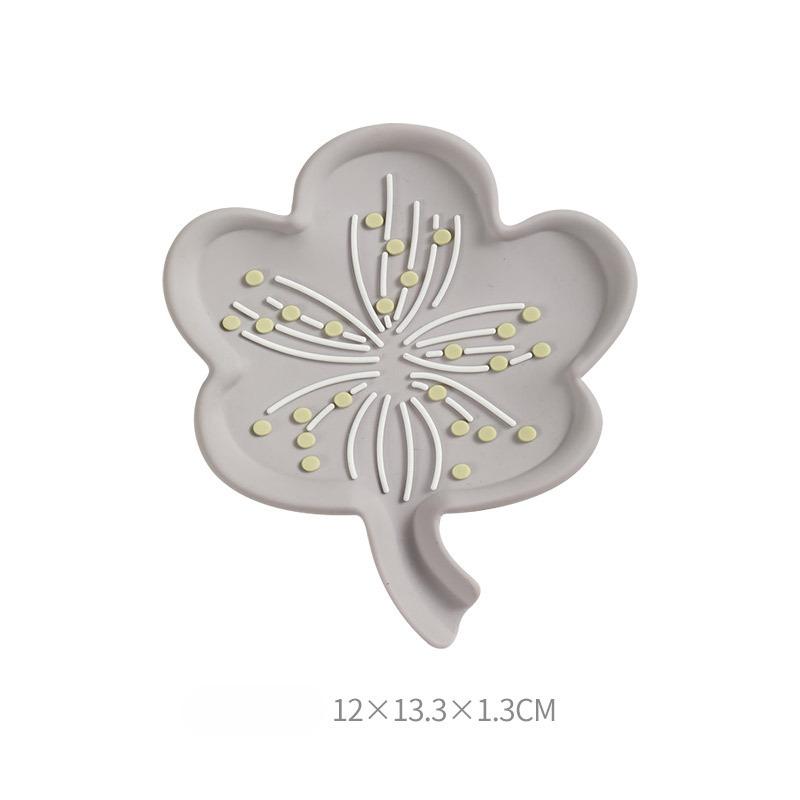 Silicone Soap Box Water Soap BoxPortable and Simple Home Soap Storage Box Without Holes