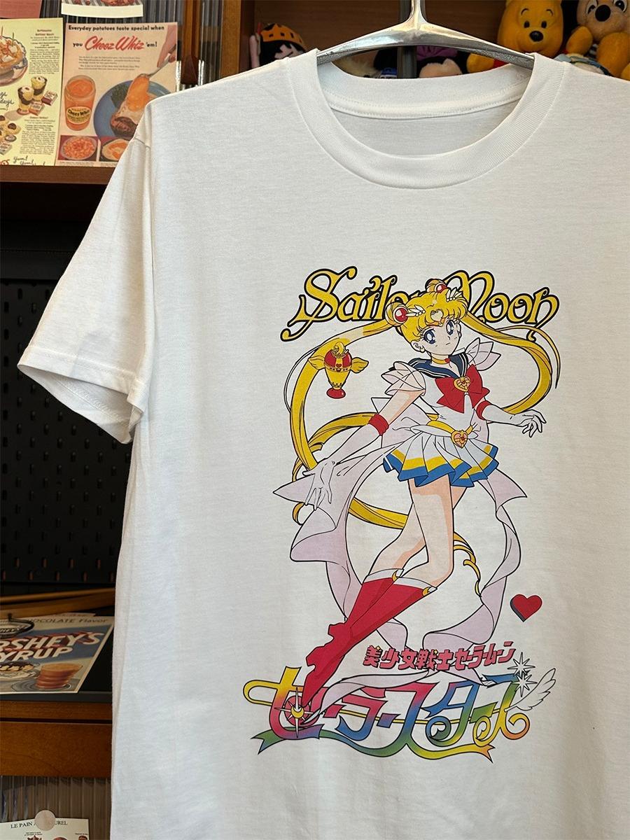 

Printed Sailor Moon Cotton Versatile Loose Original Simple Skinny Korean Niche Cute Short Sleeve T-Shirt 4XL