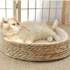 Cotton Rope Cat Scratching Board Round Dog Sleeping Bed Pet Sofa Bed  Enrichment Activity