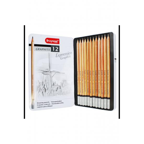 Buy Expression 12Pcs Graphite Graduated Charcoal Set Painting Tools ...