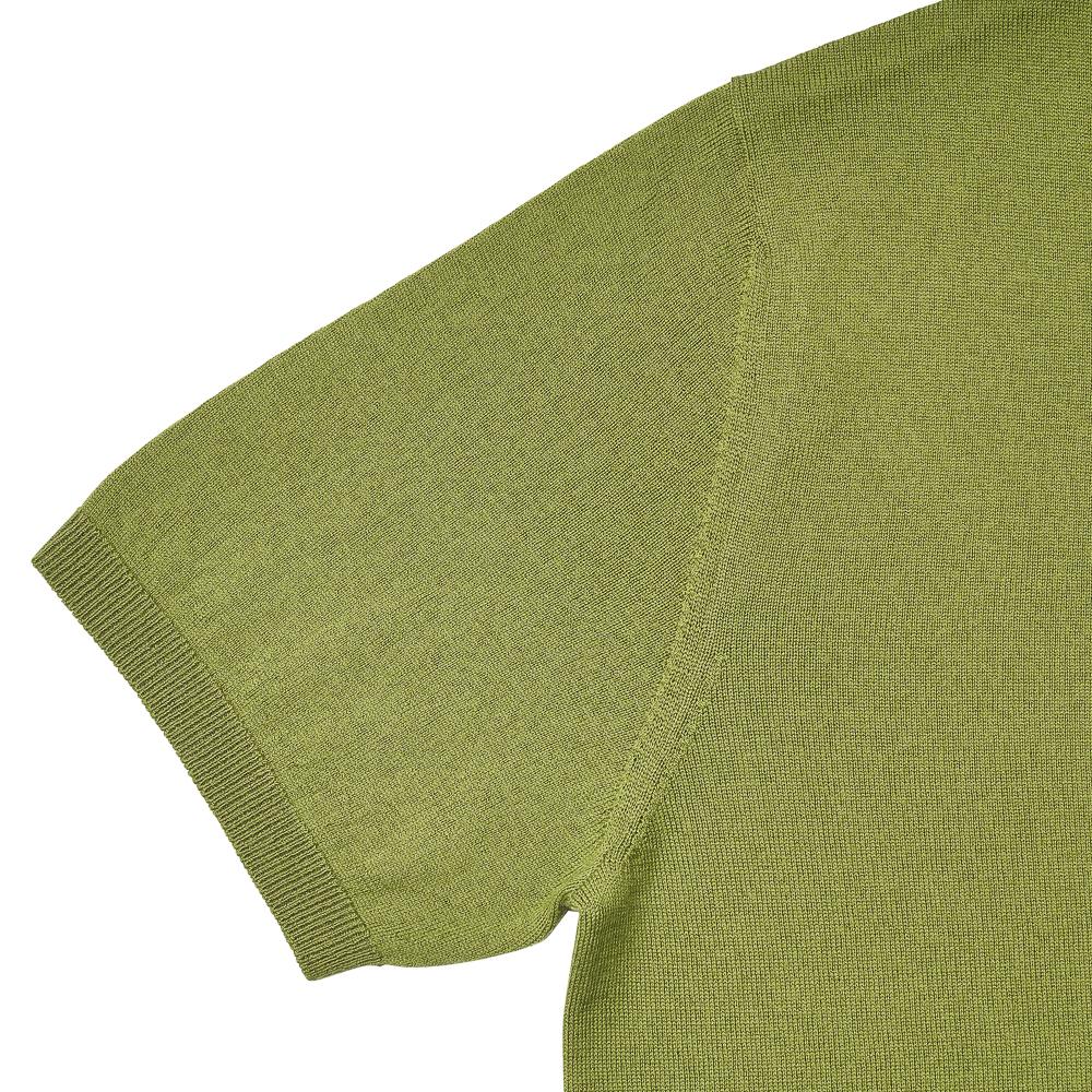 VERNO Short Sleeve Basic Round Knit Green