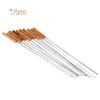 Hara 10 Pcs BBQ Barbecue Roasting Needle Roasting Tools Brochette Tong Kebabe Skewers