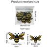 12pcs Black&yellow Bee Wall Decals DIY Hollow Bees Sticker Creative 3D Bee Stickers  Flower Ornament