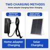 Portable Battery Operated Solar Fan Rechargeable for 6-24 Hours Use Ideal for Camping Patio Fishing with USB Output