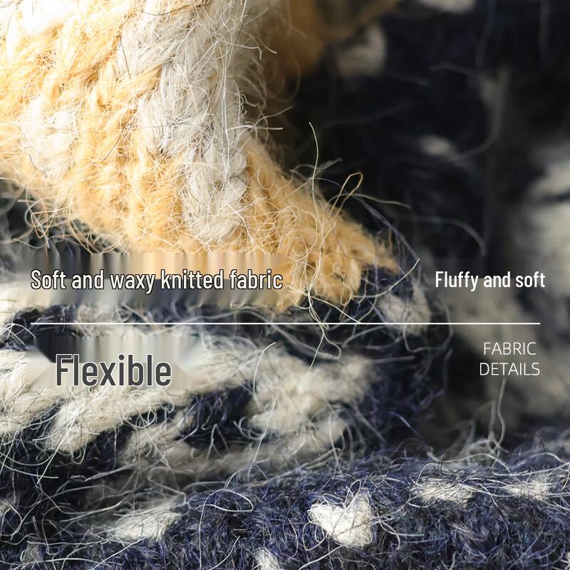 VICTORIA&VERA Pulover tricotat jacquard Fair Isle pentru femei