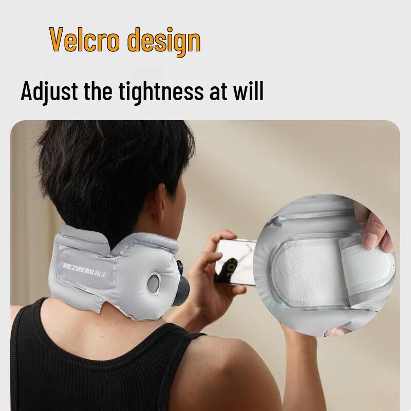 Hezheng Portable Inflatable Neck Massager Pillow CN plug (adapter included)
