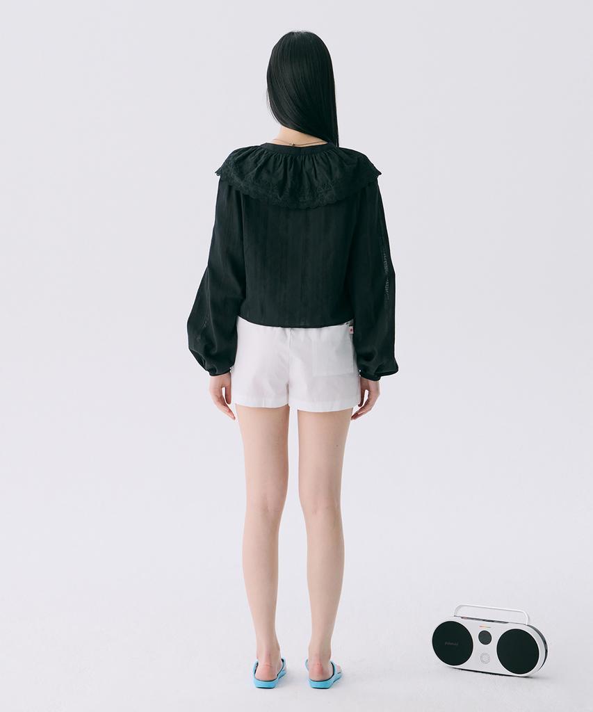 JUNEJUNE SPACE Vol12. Ruffle Blouse_Black(Vol12. Ruffle Blouse_Black)
