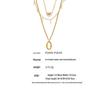 Qiong Yao European American Fashion Pearl Flower Multi-layer Necklace with Light Luxury Design and Stainless Steel Clavicle Chain