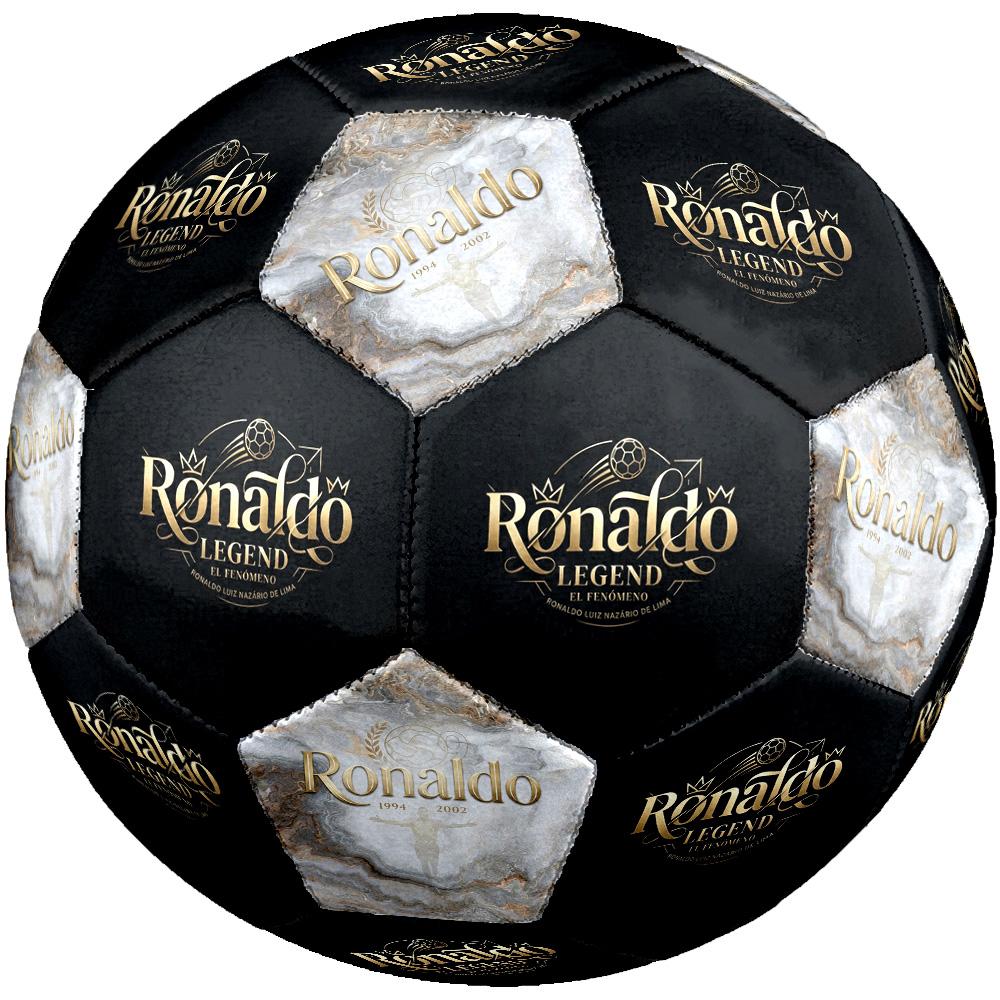 Ronaldo's Golden Ronaldo Legacy Soccer Ball Size 5 Football Machine Sewn Indoor/Outdoor Universal Football Surprise Collection Gift