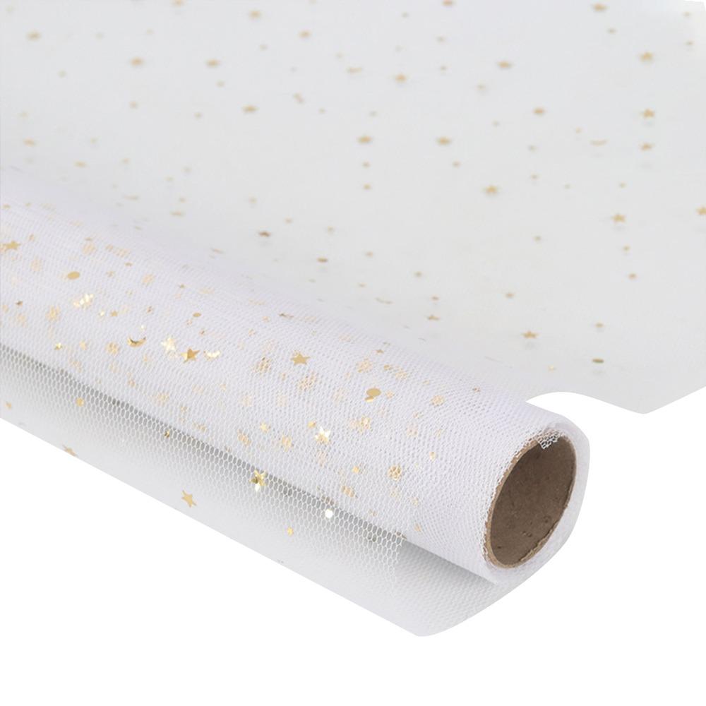 50cm Breite Frischblumen-Verpackungspapier Stern Mond DIY-Strauß-Verpackungspapier Heißprägung Floristen-Verpackungsmaterial