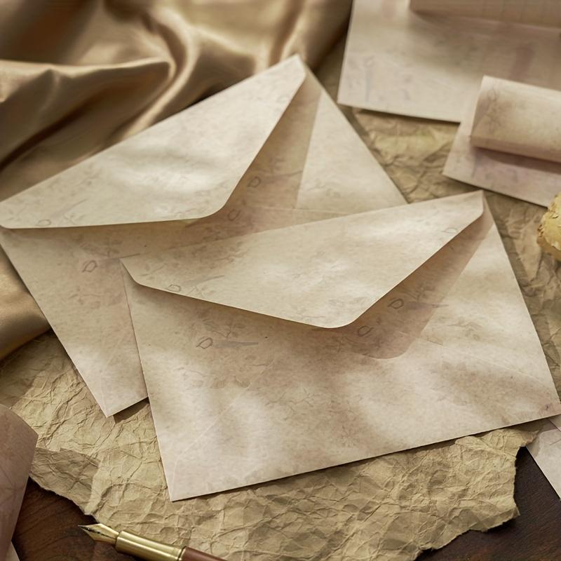 9 pcs Vintage envelope set retro girl art confession love letter greeting card paper