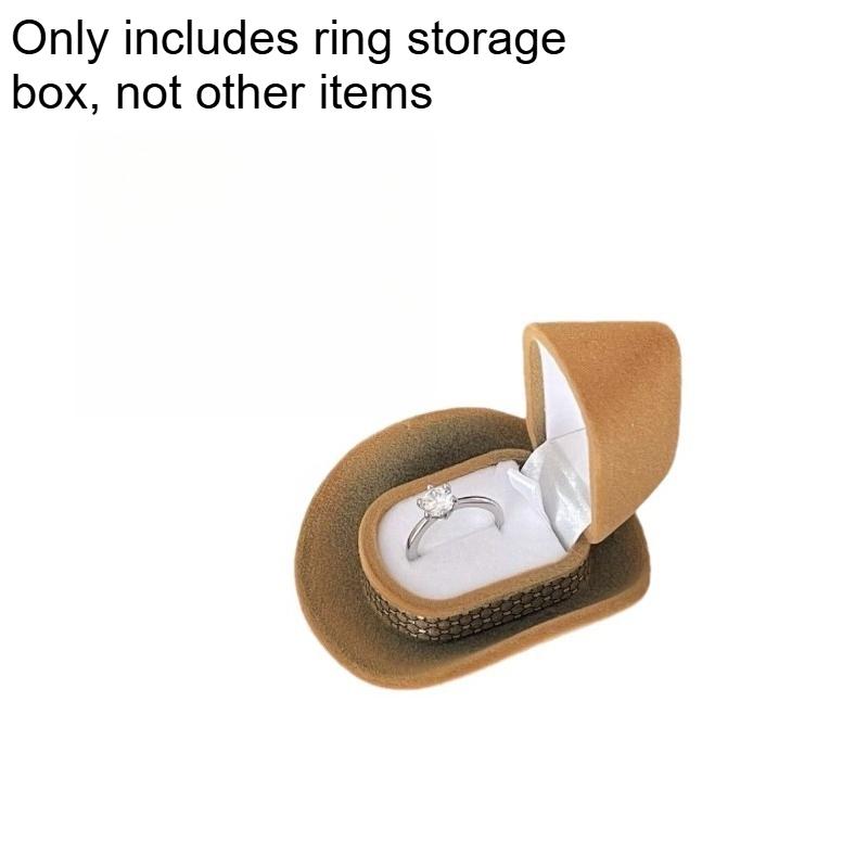 

Valentine s Day Gift Surprise Proposal Gift Box Creative Solid Color Hat Ring Jewelry Storage Box Desktop Decoration Ornament