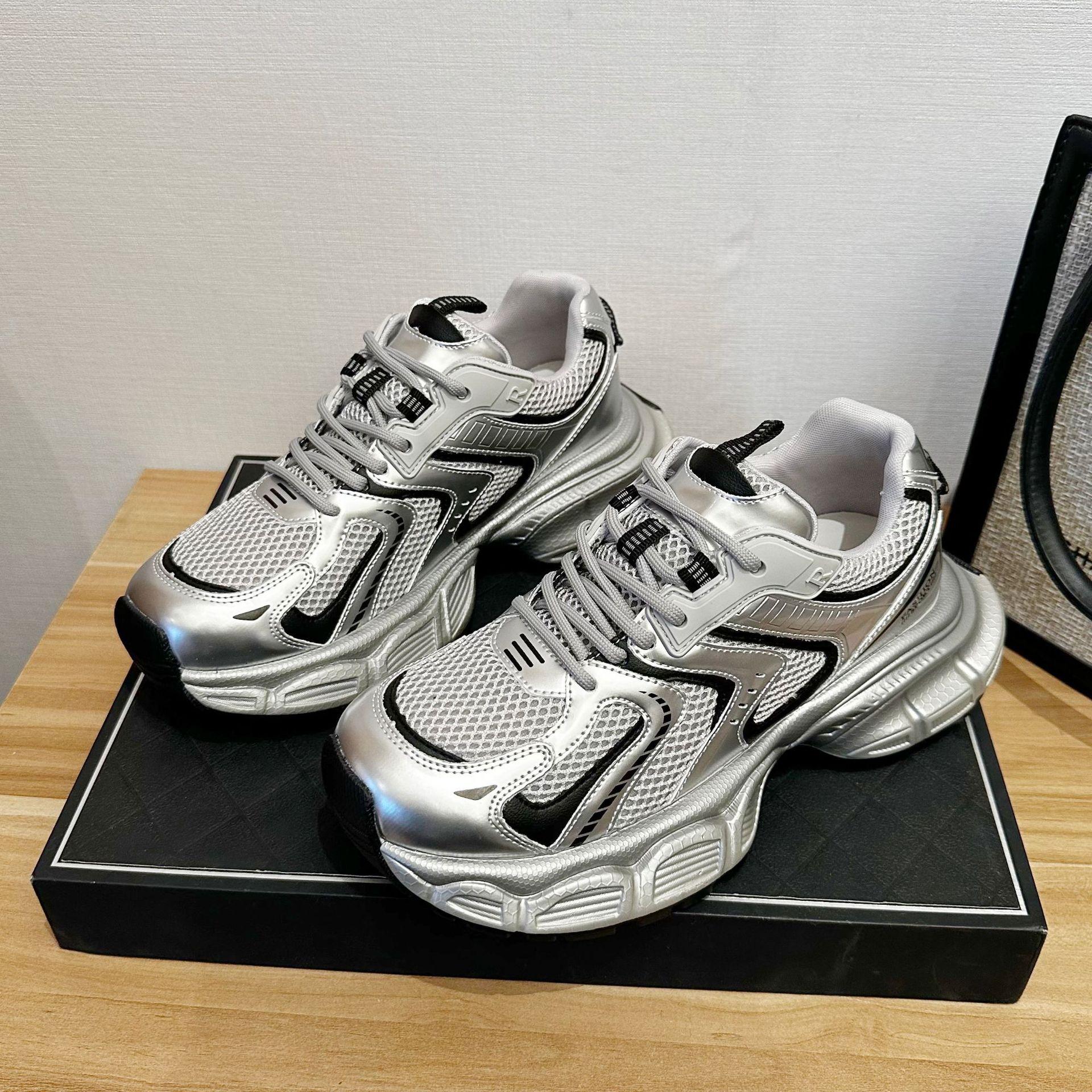 

Новые Ретро Нескользящие Легкие Универсальные Кроссовки для Папы для Женщин Дышащие Кроссовки для Бега Уличная Спортивная Повседневная Обувь 35-40 35