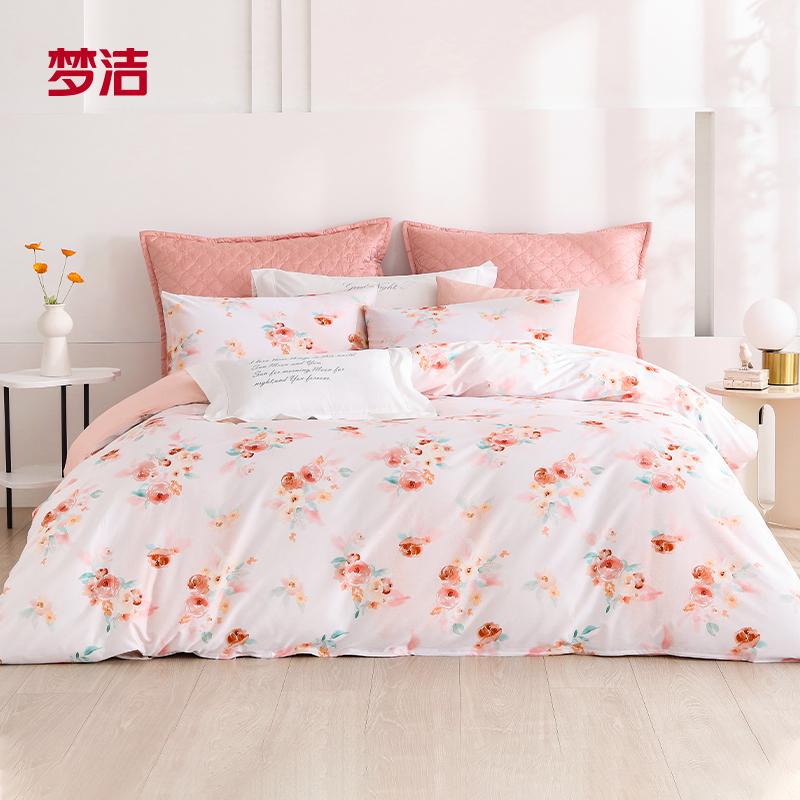 Cotton Printed Spring and Summer Countryside Style Pure Cotton Flower Three or Four Piece Set Bedding