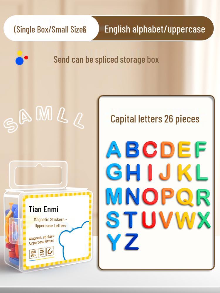 Magnetic Alphabet & Numbers Sticker Set - 26 Pieces for Blackboard & Whiteboard
