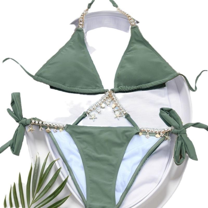 Swimsuit women's new split bikini fashion women's chain high-end sexy swimsuit
