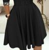 2024 Elegant V-Neck Waist-Hugging Dress with Belt - Autumn/Winter Collection