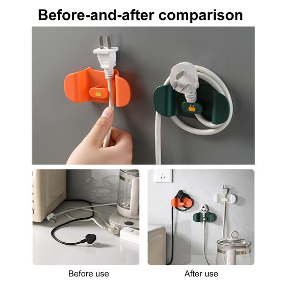 

Держатель вилки Yousheng, дизайн без намотки, настенный органайзер без сверления, органайзер для кабеля, устройство намотки шпульки, ежедневное использование