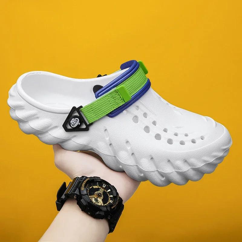 Nye Fabrikk Billige EVA Herre Tresko Sko Lettvekt Engros Plast Tresko Herre Strand Arbeidssandaler Med Herre Tresko&Mules