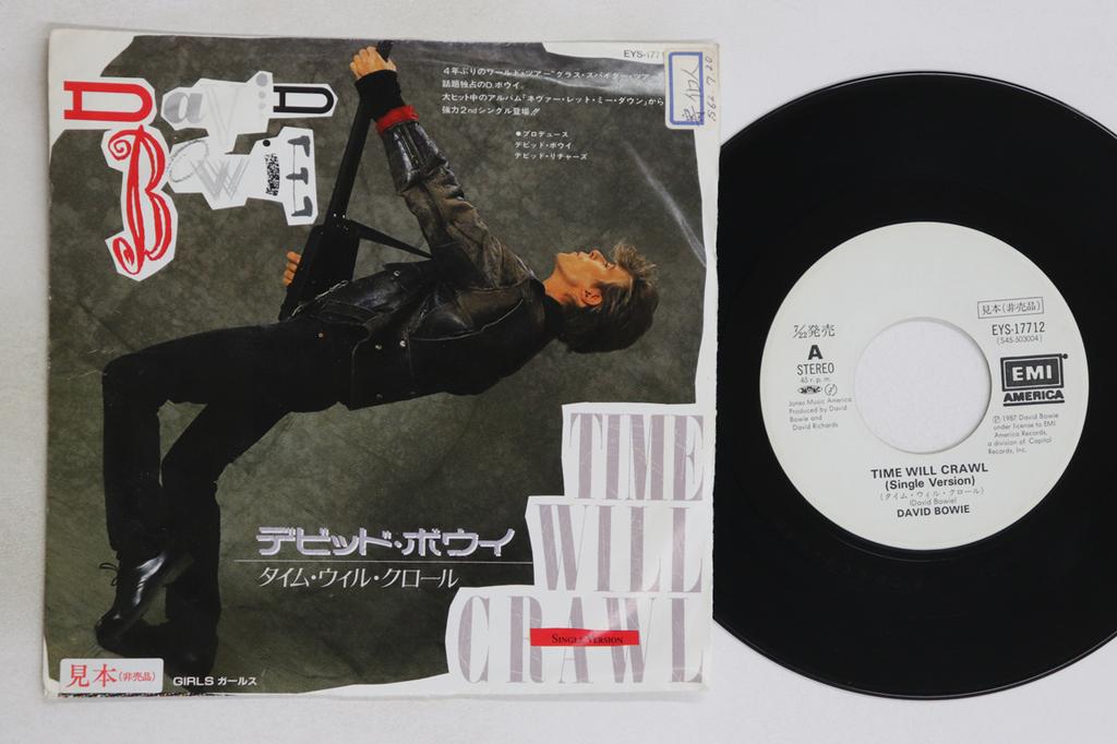 7inch Record DAVID BOWIE - Time Will Crawl (Single Version) /  EYS17712PROMO EMI AMERICA 1987 Japan Rock Used