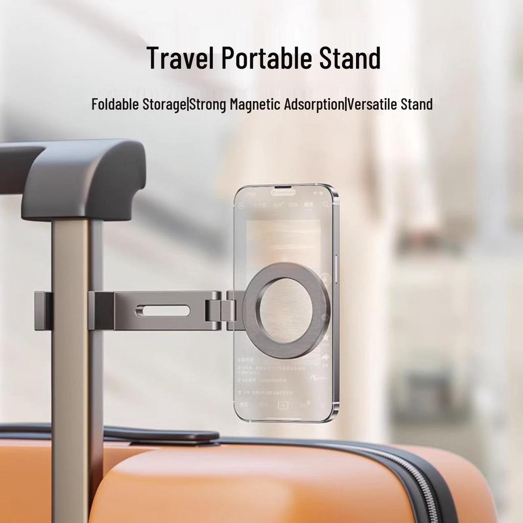 Foldable Magnetic Rotatable Phone Holder for Travel & Live Streaming - MagSafe Compatible