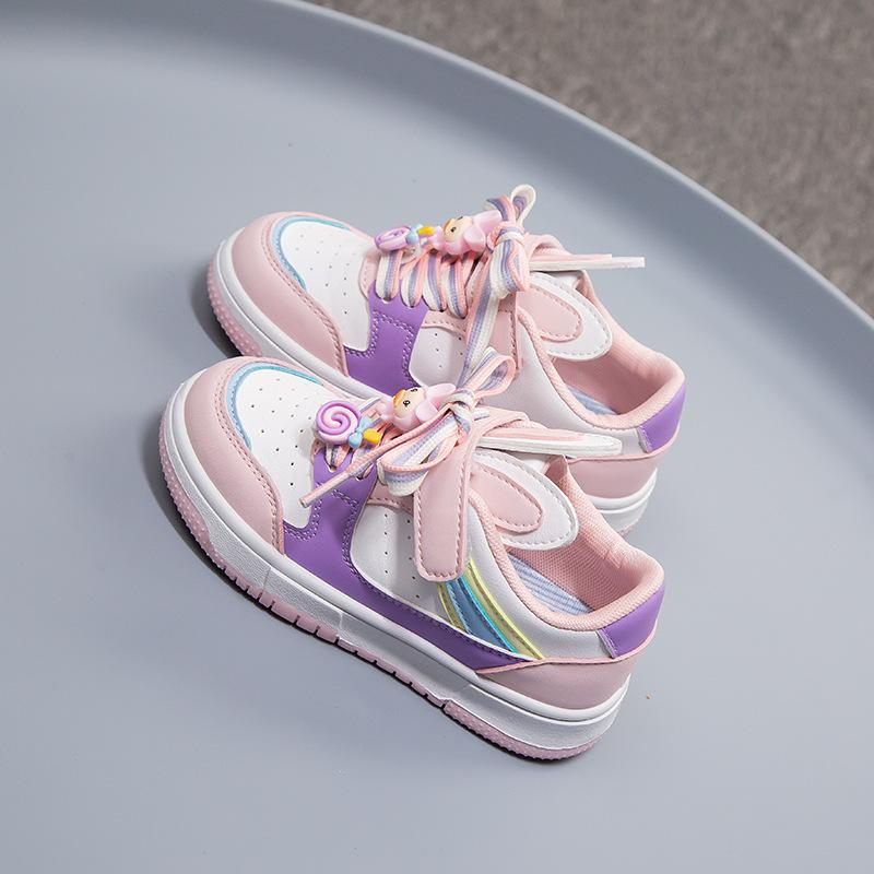 

Кроссовки, обувь для девочек, год кролика, весна и лето, новые корейские модные повседневные туфли с украшением в виде кроличьих ушей на липучке 26 розовый