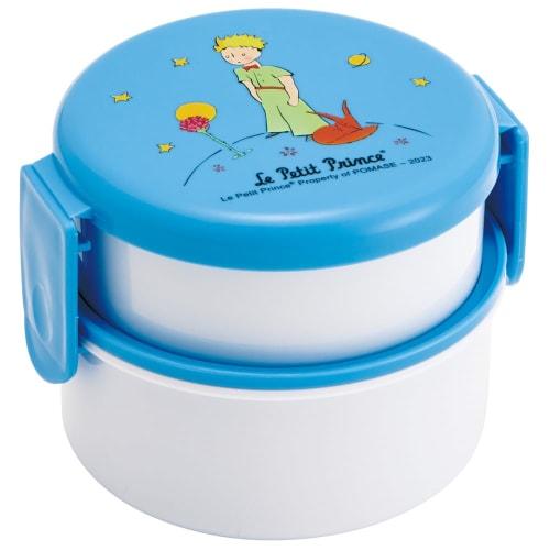 

Skater Bento Box, 500ml Capacity, Two-Tier, Round, Rice Ball Case, Antibacterial, Made in Japan, The Little Prince Design, ONWR1AG-A
