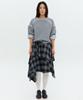 Lipeullegtibeulum Check Flare Skirt (Black Check)