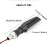 Compact LED Motorcycle Turn Signal Lights Sequential Flow Indicator