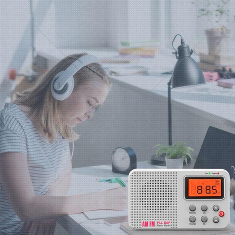 AM FM Band Radio with 45cm Extendable Antennas for Stable Reception 20 Presets Alarm Sleep Timer for Emergency Use