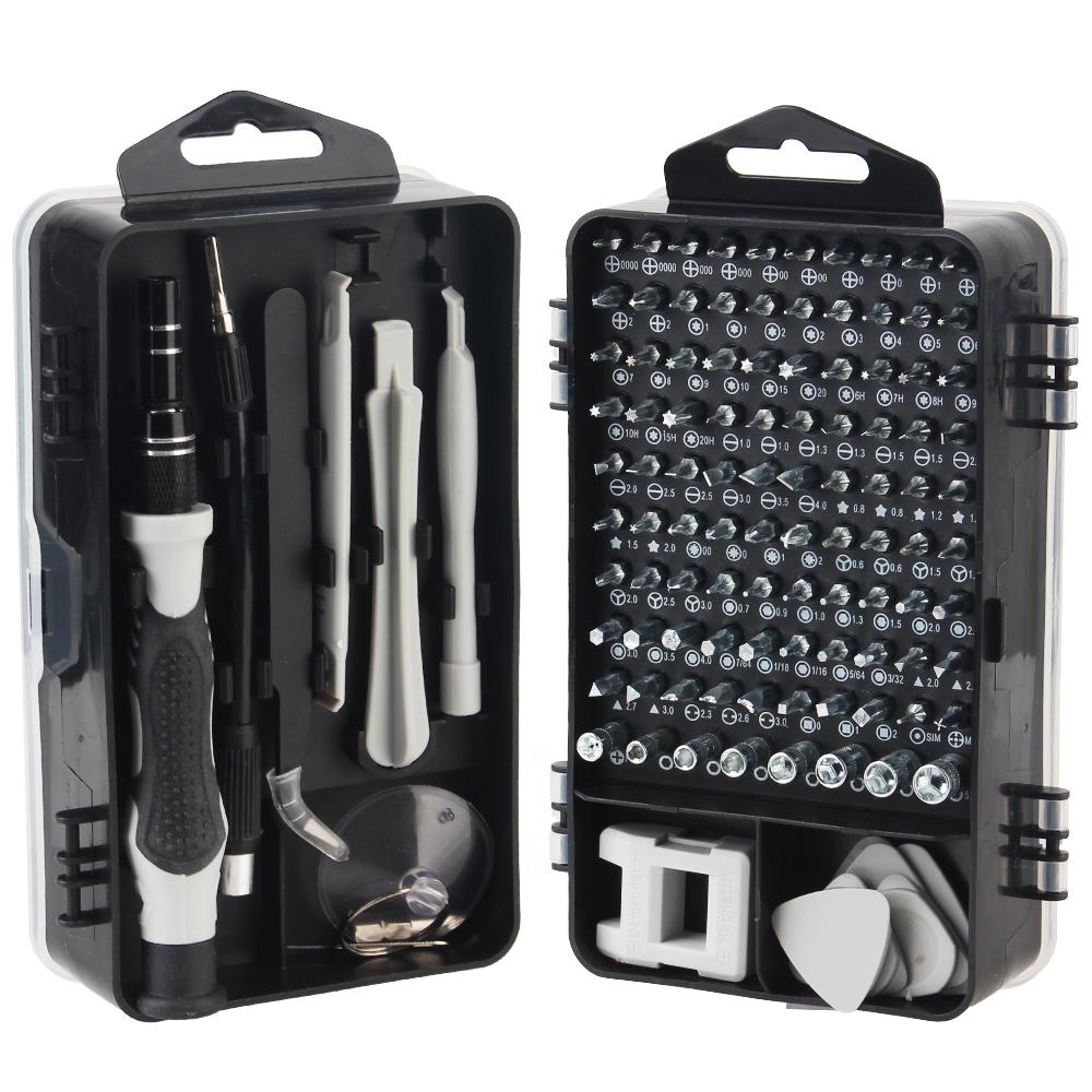 Precision Screwdriver Set Phillips Torx Hex Phone Repair Device Hand Tools Kit 115 in 1 Magnetic Screw Driver Bit Set