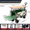 Outdoor Camping Cart with Retractable Table