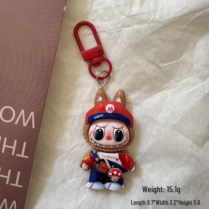 Large Cartoon Resin Doll Keychain Pendant for Backpacks - DIY Accessories