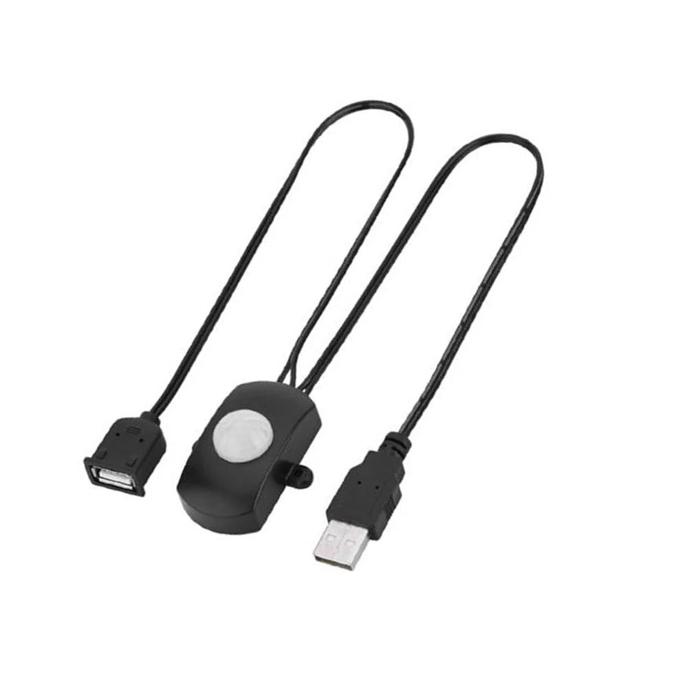 Human Body Sensor Detector USB Interface Mini Corridor Switch Practical Portable Eco-friendly Adjustable for Bathroom Basement