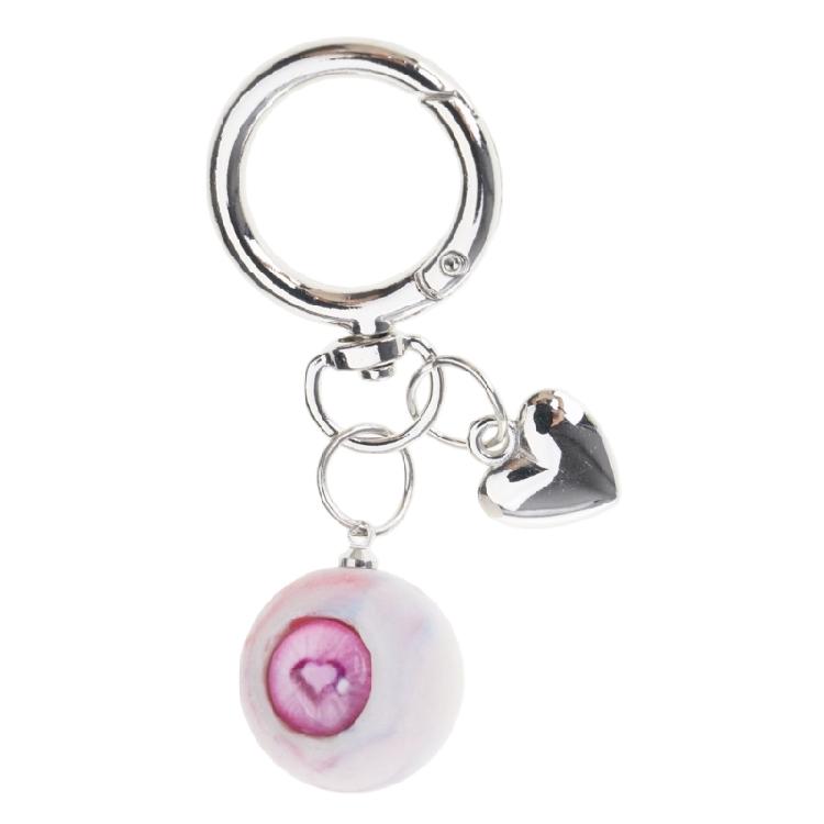 

Devil Eye Heart Keychain Horror Movie Fan Gift Handmade Resin Ornament Charm Craft For Halloween Decoration