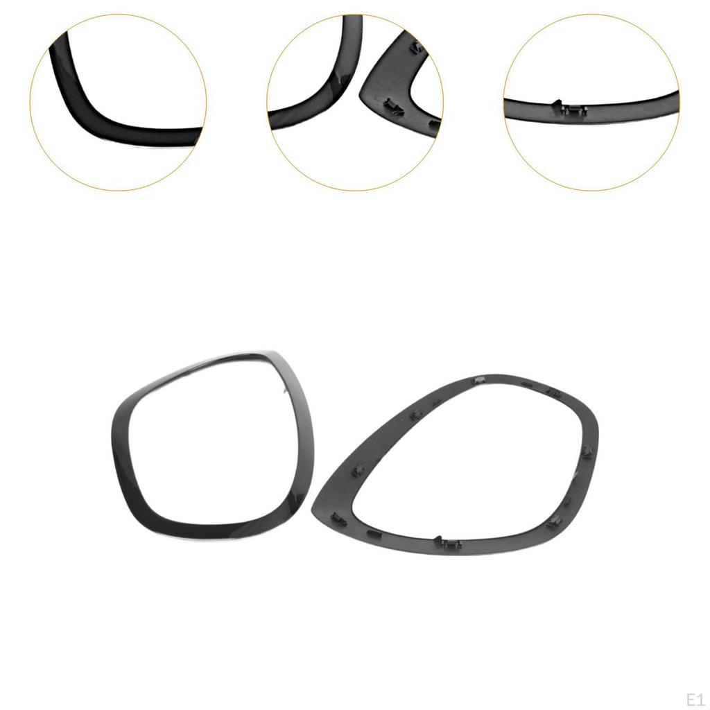 2x Front Headlight Bezel Set Left and Right Car Accessories 51137388117 51137388118 for S Mini F60