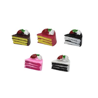 10PCS Dollhouse Miniature Resin Triangle Cakes Doll Simulation Mini Bakery Bread DIY Kitchen Accessories