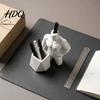 Desk Organization Supplies 3D Printed Muscular Man Pen Holder Creative Pencil Organizer with Dual Body Statue Slots Cool Decor for Office