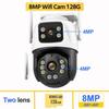 Nová EU 9MP 4K HD WiFi IP kamera Venkovní 8X zoom Tři objektivy Duální PTZ kamera Automatické sledování 8MP Zabezpečení Video Surveillance CCTV ICSEE