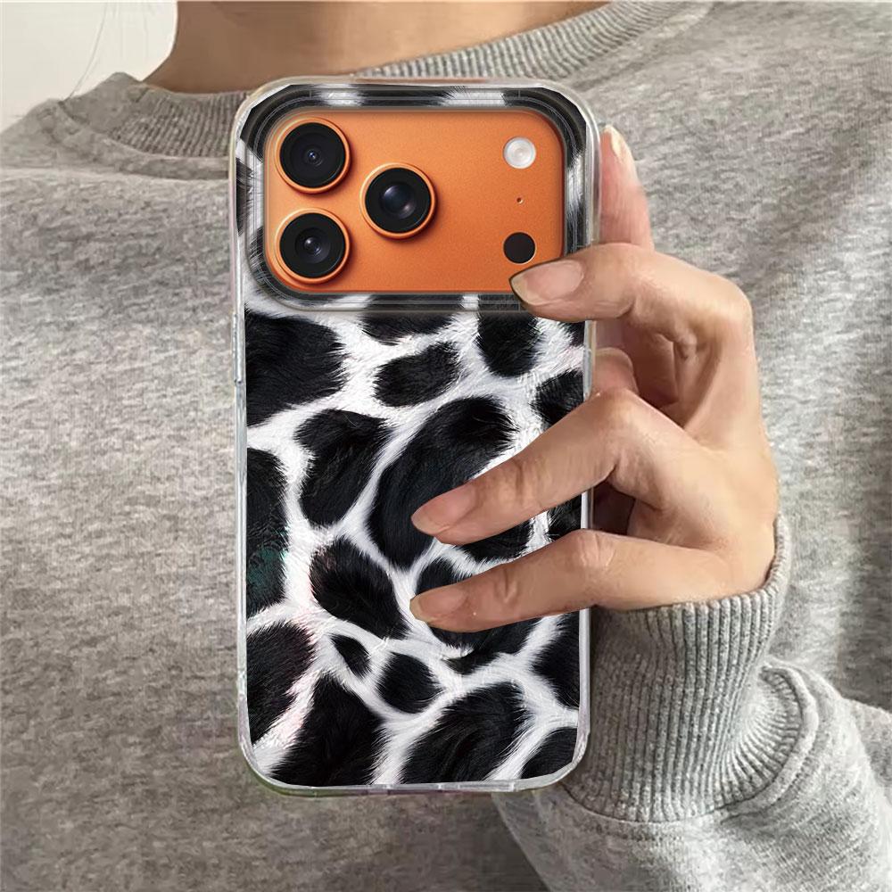 Gold Leopard Fashion Women INS Phone Case for iphone 17 Air 16 15 14 13 11 12 Pro Max 7 8 Plus X XS XR SE 2022 2020 16e Cover