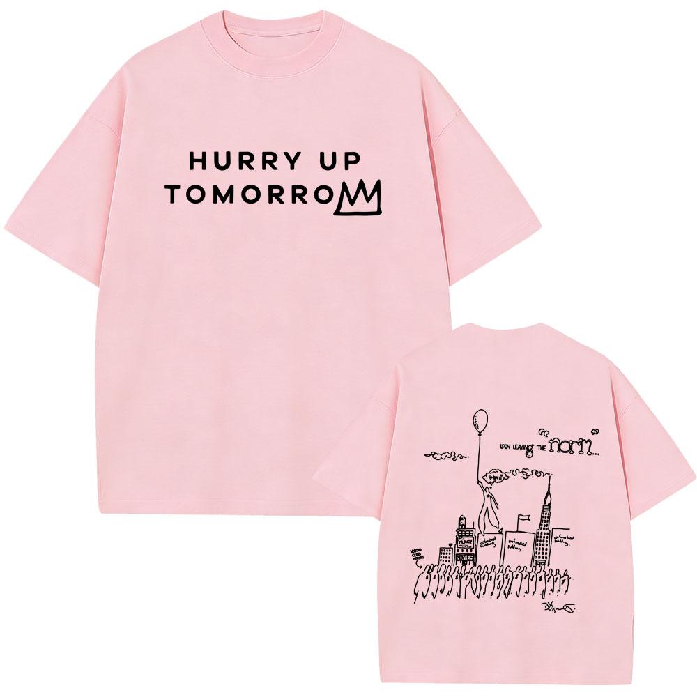 Limited Rapper The Weeknd Tshirt Hurry Up Tomorrow Graphic T Shirt Unisex Women Hip Hop Fashion Oversized Tshirts Unisex Streetwear
