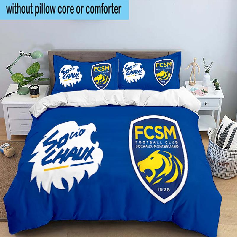 Sochaux-montbeliard Crest 3PCS Bedding set,Ideal for1pc Duvet Cover And 2pcs Pillowcases Perfect for Christmas gift,Ideal for Bedroom, Dormitory