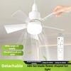 New 30W Ceiling Fan LED E27 Base Wireless Remote Control 3-Mode Dimmable Timing for Bedroom Living Room Kitchen Balcony