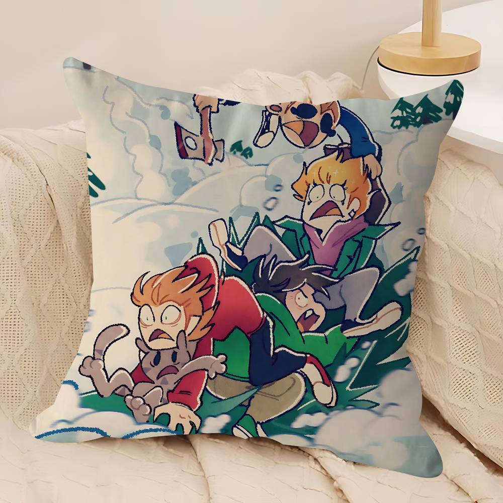 Animated E-Eddsworld Pillow Case Removable Washable Cushion Cover – All-Season Soft Linen