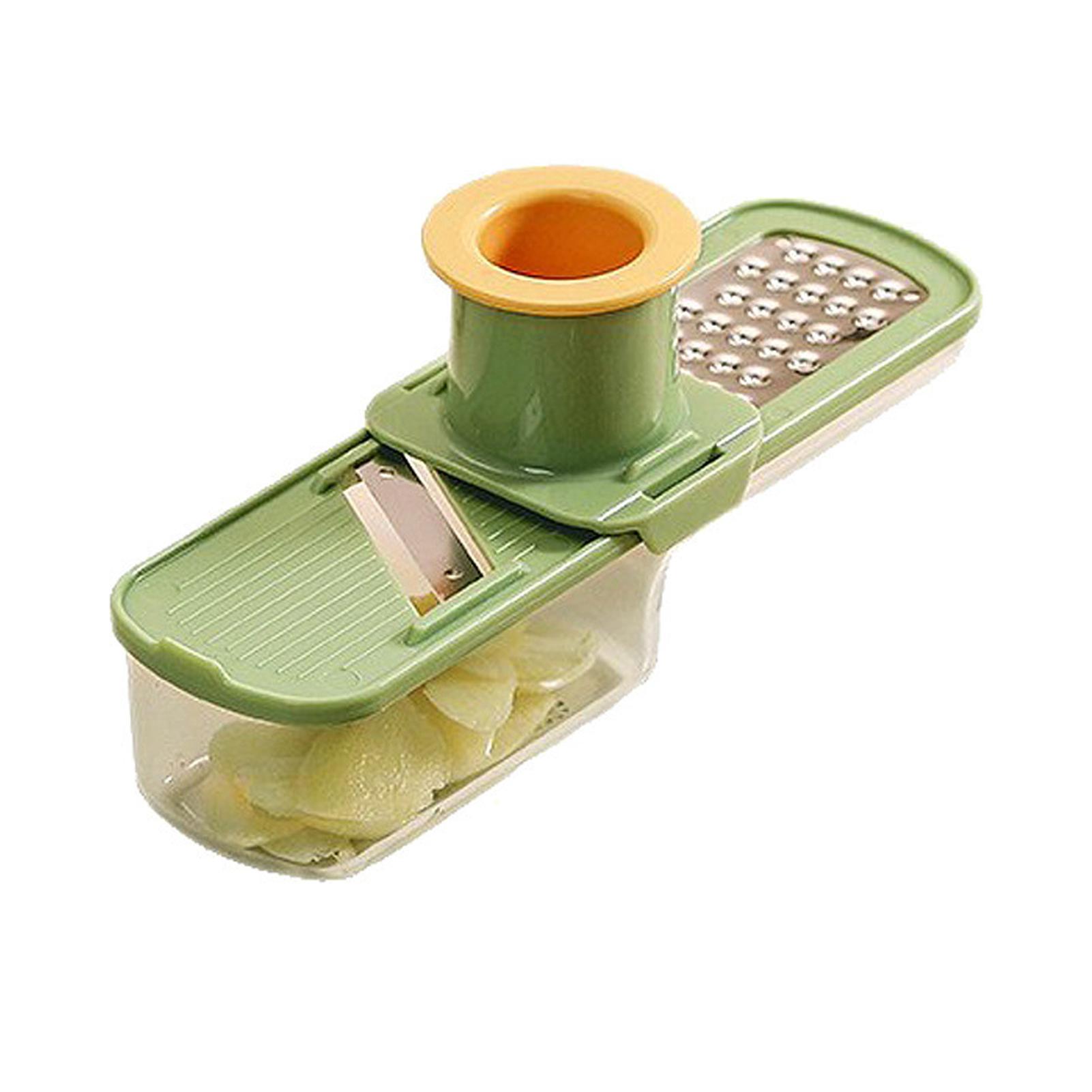 

Effortlessly Slice And Shred Mini Garlic Slicer S Stainless Steel Blades Mini Garlic Slicer Multi-Functional